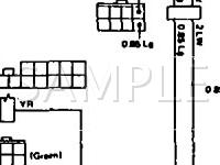 1990 Subaru XT6  2.7 H6 GAS Wiring Diagram