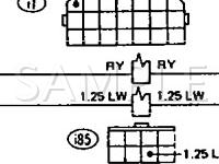 1990 Subaru XT GL 1.8 H4 GAS Wiring Diagram