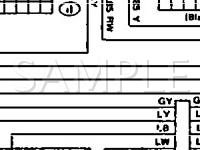 1991 Subaru XT6  2.7 H6 GAS Wiring Diagram