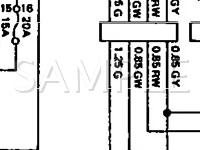 1991 Subaru XT GL 1.8 H4 GAS Wiring Diagram