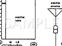 1992 Subaru Loyale  1.8 H4 GAS Wiring Diagram