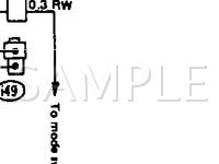 1994 Subaru Loyale  1.8 H4 GAS Wiring Diagram