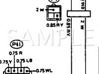1994 Subaru Loyale  1.8 H4 GAS Wiring Diagram