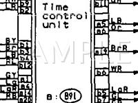 1995 Subaru SVX LSI 3.3 H6 GAS Wiring Diagram