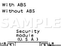 1996 Subaru SVX L 3.3 H6 GAS Wiring Diagram