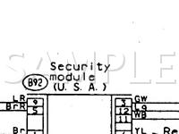 1997 Subaru SVX LSI 3.3 H6 GAS Wiring Diagram