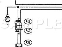1997 Subaru SVX L 3.3 H6 GAS Wiring Diagram