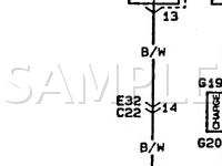 1996 Suzuki Esteem GL 1.6 L4 GAS Wiring Diagram