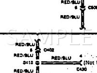 1991 Isuzu Stylus XS 1.6 L4 GAS Wiring Diagram