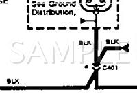 1993 Isuzu Amigo  2.3 L4 GAS Wiring Diagram