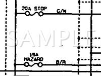 1990 Mazda 323 LX 1.8 L4 GAS Wiring Diagram