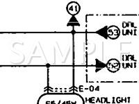 1991 Mazda 323 DX 1.8 L4 GAS Wiring Diagram