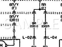 1991 Mazda 323 DX 1.8 L4 GAS Wiring Diagram