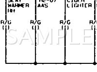 1991 Mazda 929 S 3.0 V6 GAS Wiring Diagram