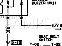 1991 Mazda B2600  2.6 L4 GAS Wiring Diagram