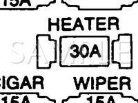 1992 Mazda B2600  2.6 L4 GAS Wiring Diagram