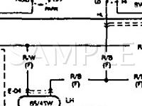 1993 Mazda MX-6 LS 2.5 V6 GAS Wiring Diagram