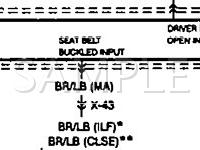 1994 Mazda B2300  2.3 L4 GAS Wiring Diagram