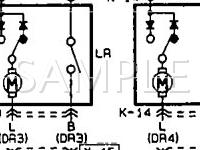1995 Mazda 929  3.0 V6 GAS Wiring Diagram