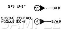 1996 Mazda Miata  1.8 L4 GAS Wiring Diagram