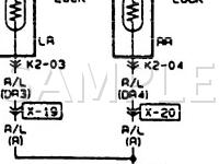 1996 Mazda Protege DX 1.5 L4 GAS Wiring Diagram
