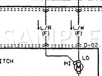 1996 Mazda Protege LX 1.5 L4 GAS Wiring Diagram
