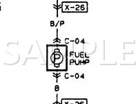 1996 Mazda Protege DX 1.5 L4 GAS Wiring Diagram