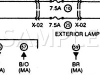 1997 Mazda B2300  2.3 L4 GAS Wiring Diagram