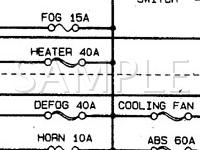 1998 Mazda Millenia  2.5 V6 GAS Wiring Diagram
