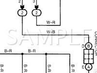 2000 Toyota Tacoma  2.4 L4 GAS Wiring Diagram