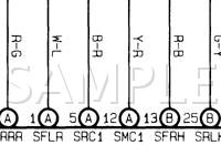 1999 Toyota Avalon  3.0 V6 GAS Wiring Diagram