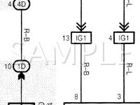2000 Toyota Avalon  3.0 V6 GAS Wiring Diagram