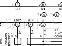 2001 Toyota Echo  1.5 L4 GAS Wiring Diagram