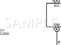 2001 Toyota Echo  1.5 L4 GAS Wiring Diagram