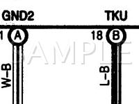 2002 Toyota Avalon XL 3.0 V6 GAS Wiring Diagram
