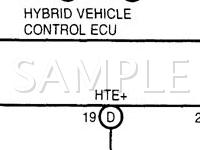 2001 Toyota Prius  1.5 L4 ELECTRIC/GAS Wiring Diagram