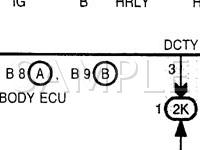 2002 Toyota Prius  1.5 L4 ELECTRIC/GAS Wiring Diagram