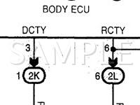 2002 Toyota Prius  1.5 L4 ELECTRIC/GAS Wiring Diagram
