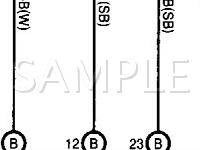 2003 Toyota Echo  1.5 L4 GAS Wiring Diagram