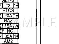 2003 Toyota Tundra  4.7 V8 GAS Wiring Diagram
