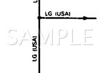 1990 Toyota Corolla LE 1.6 L4 GAS Wiring Diagram