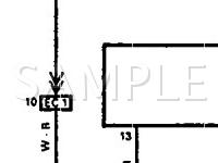 1991 Toyota Land Cruiser  4.0 L6 GAS Wiring Diagram