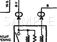 1991 Toyota MR2  2.2 L4 GAS Wiring Diagram