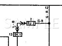 1992 Toyota Land Cruiser  4.0 L6 GAS Wiring Diagram