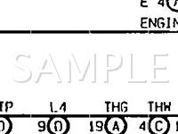 1995 Toyota Land Cruiser  4.5 L6 GAS Wiring Diagram