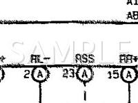 1995 Toyota Tacoma  2.7 L4 GAS Wiring Diagram