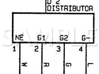 1997 Toyota Land Cruiser  4.5 L6 GAS Wiring Diagram