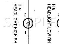 1999 Toyota Avalon  3.0 V6 GAS Wiring Diagram