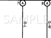 1998 Toyota Land Cruiser  4.7 V8 GAS Wiring Diagram