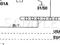 2001 Volvo C70  2.4 L5 GAS Wiring Diagram
